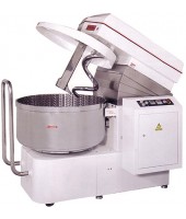 Spiral Mixer can handle 128kg / 282 lbs of dough, Two speed motor